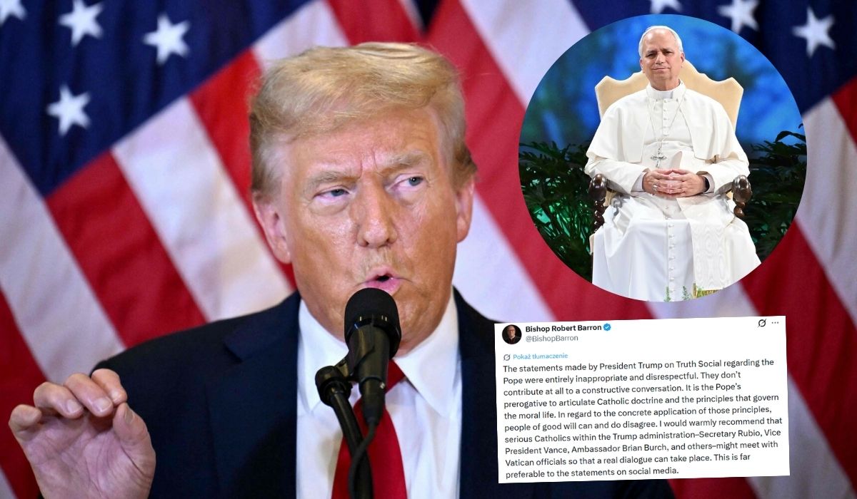 Donald Trump oznajmił, że nie zamierza przepraszać papieża, a poza tym dba o ludzi i dał 100$ napiwku dostawcy jedzenia