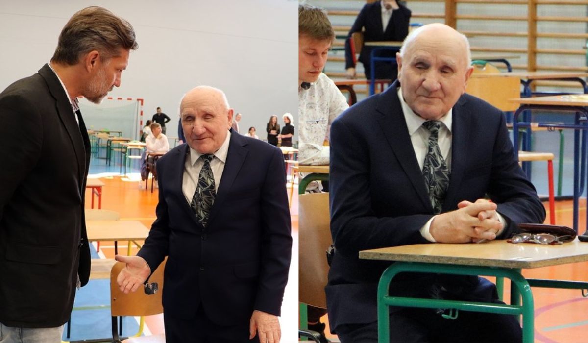 Kalisz: 85-letni pan Józef ponownie spróbuje zdać maturę, tym razem z wnukiem