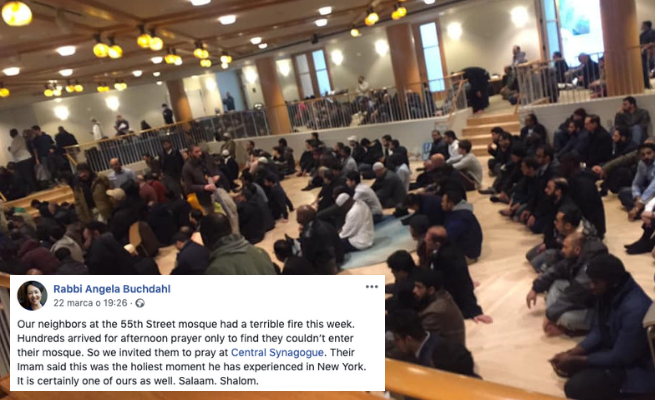 Nowy Jork: po pożarze meczetu synagoga użyczyła muzułmanom miejsca do modlitw