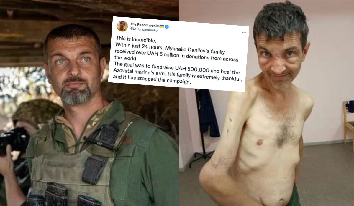 Rodzina obrońcy Azowstalu dostała 5 milionów hrywien w 24 godziny na leczenie, 10 razy więcej niż chcieli i zakończyła zbiórkę