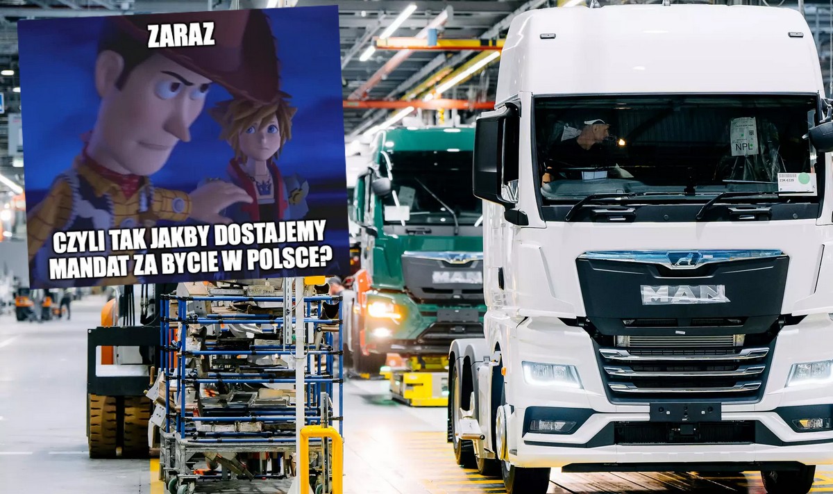 Pracownicy polskiej fabryki MAN strajkują, bo chcą zarobków jak koledzy w Niemczech, szefostwo tłumaczy, że tu jest Polska