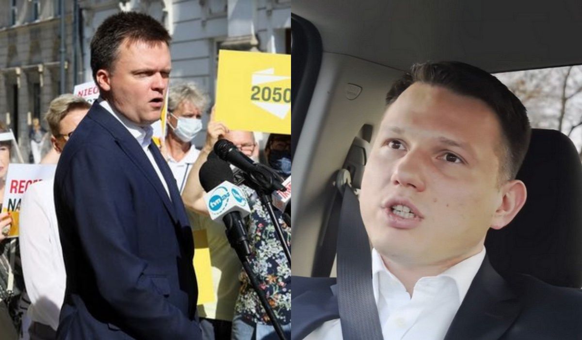 Urażony Mentzen wyzwał Hołownię od "płaczliwych prezenterów" i zarzuca unikanie konfrontacji