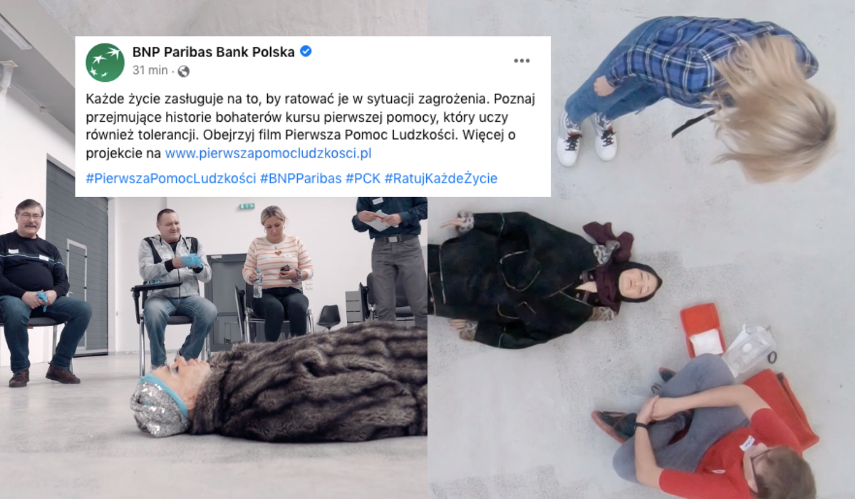 Polski Czerwony Krzyż zrobił eksperyment i uczył pierwszej pomocy na fantomach muzułmanki, bezdomnego i osoby queer