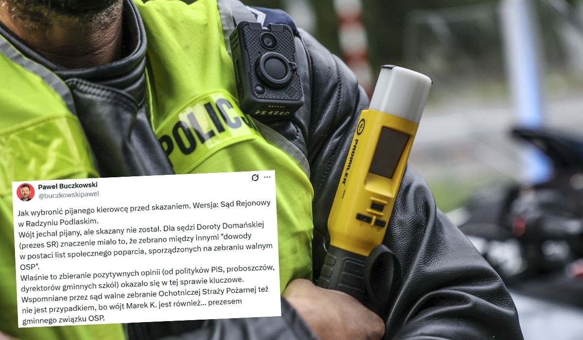 Wójt gminy Niedźwiady jechał po pijaku, ale wyrok złagodzono przez "listy poparcia"