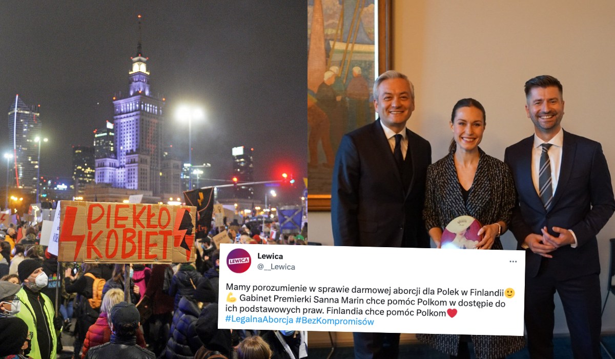 Lewica chwali się porozumieniem z rządem Finlandii: Polki mogą liczyć na bezpłatną aborcję