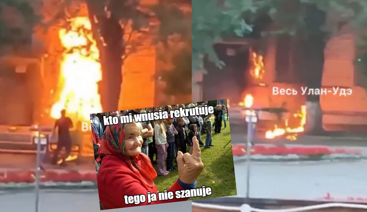 Rosja: punkty poborowe wciąż są atakowane, nawet starsze panie biorą udział w podpaleniach