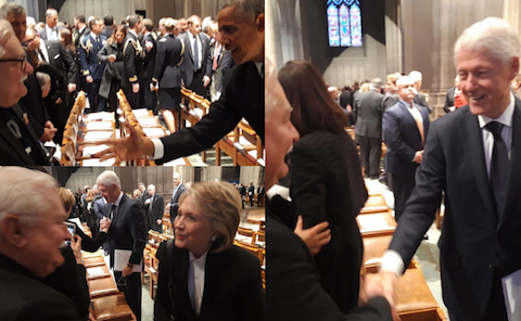 Wałęsa: spotkanie w kościele z Billem, Hillary i Obamą