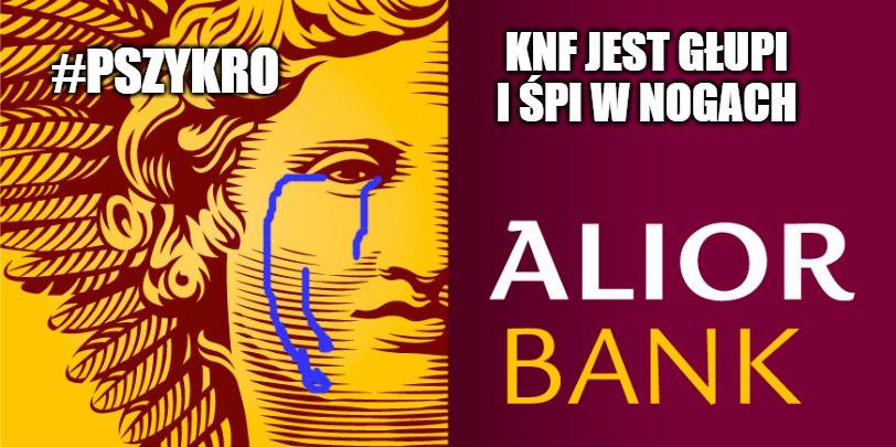 KNF ukarał Alior Bank m.in. za "świadczenie usług bez uwzględnienia interesu klienta"