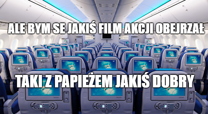 Za mało filmów o papieżu w samolotach