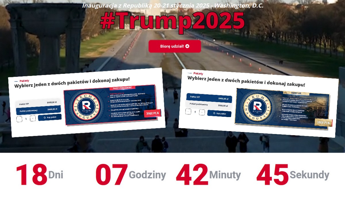 TV Republika organizuje swoim widzom wycieczkę na inaugurację Trumpa, obiecuje "atmosferę przyjaźni międzykulturowej"