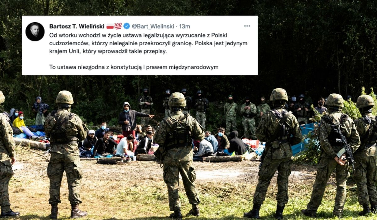 Rząd zalegalizował w pełni łapanki i wywózki migrantów na granicy, wcześniej oficjalnie ich nie było