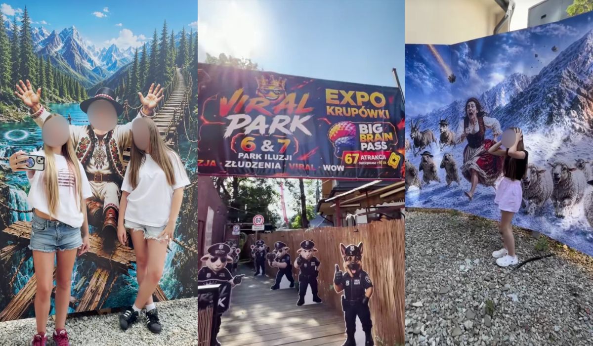 Na Krupówkach powstał park dla dzieci z viralami, brainrotem i AI slopem