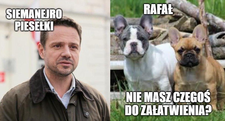 Rafał Trzaskowski na zlocie buldogów