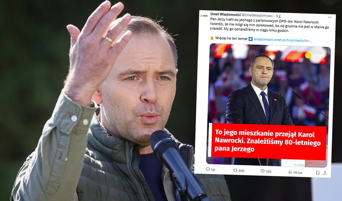 Dziennikarze odnaleźli staruszka, którego mieszkanie przejął Karol "Batyr" Nawrocki