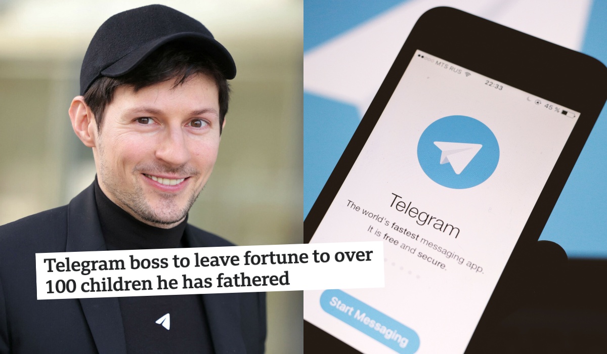 Założyciel Telegrama ogłosił, że jego majątek odziedziczy ponad 100 jego dzieci