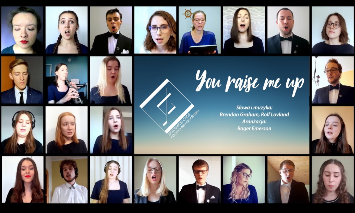 Akademicki Chór Politechniki Gdańskiej nie bał się i zaśpiewał live na YT, ale każdy z domu