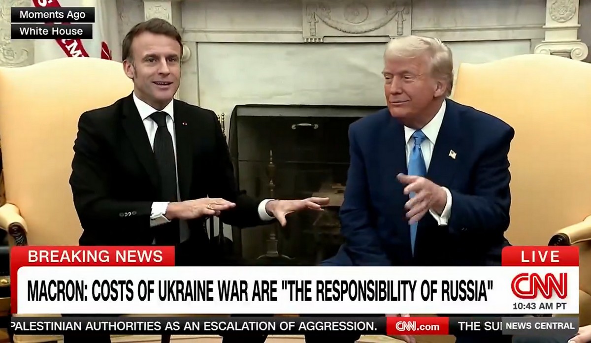 Prezydent Macron postanowił sprostować "kilka słów nieprawdy" wypowiedzianych przez Trumpa