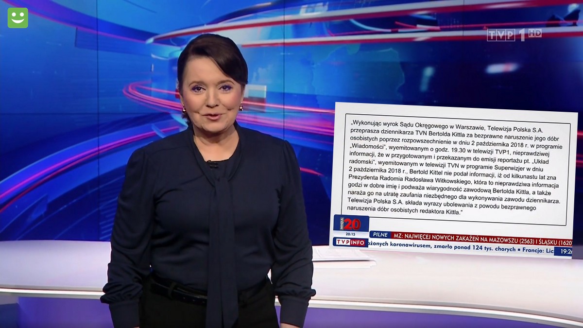 Wiadomości TVP przepraszały dziennikarza TVN przez 3 sekundy