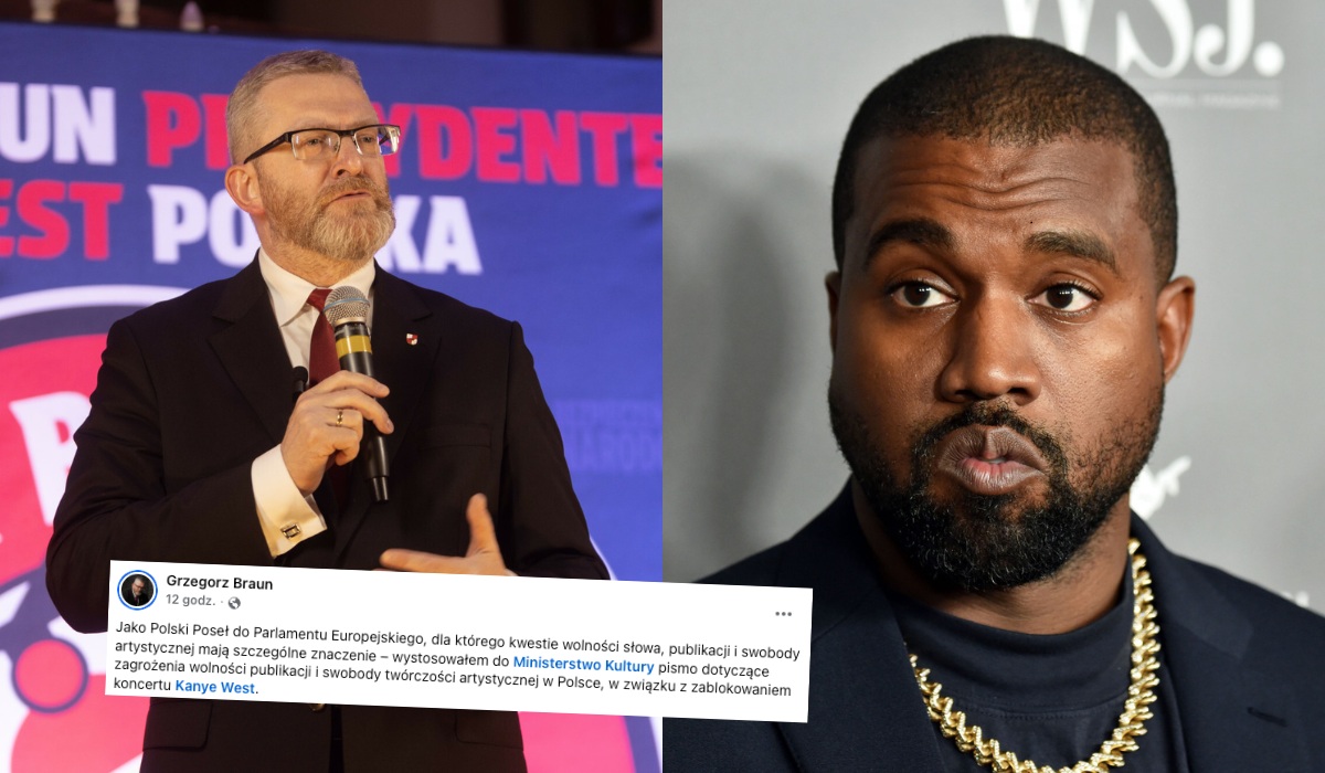 Europoseł Braun stanął w obronie wolności artystycznej Kanye Westa