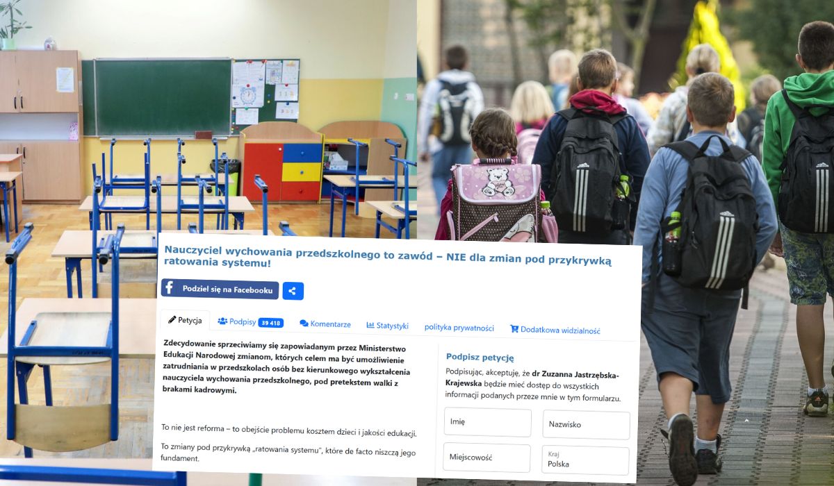 Nauczyciele kontra MEN: powstała petycja przeciwko rozszerzaniu listy osób, które mogą uczyć w przedszkolach