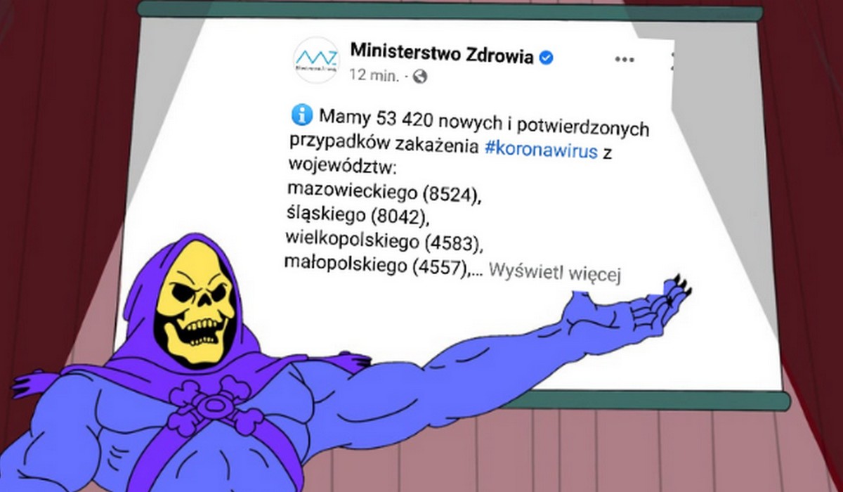 Ministerstwo Zdrowia informuje o kolejnym rekordzie zakażeń, tym razem ponad 53 000