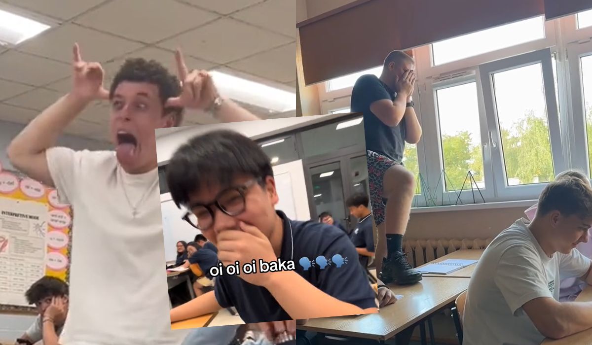 Trend z TikToka przyjął się w polskich szkołach, uczniowie rżną głupa, ale na japońską modłę