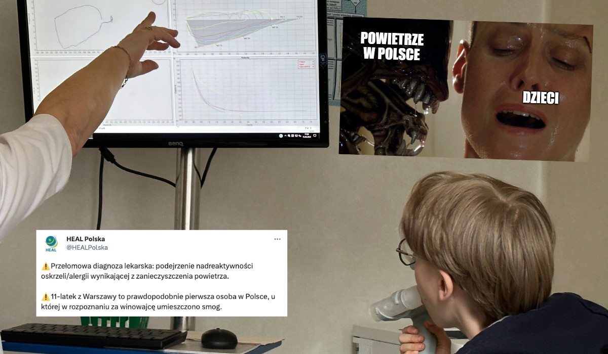Chłopiec chory przez smog - diagnoza lekarki, która odrzuciła inne przyczyny i nazwała rzecz po imieniu