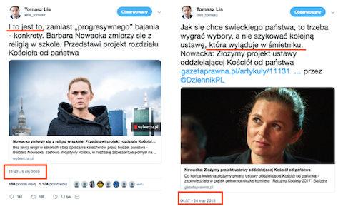 Tomasz Lis chwali projekt Nowackiej, który dopiero co krytykował