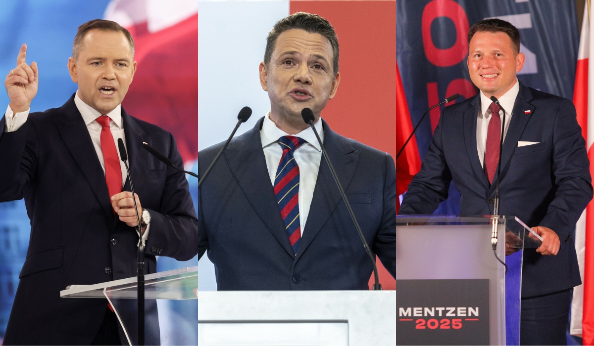 Sondaż: większość Polaków chciałaby debaty Trzaskowskiego, Nawrockiego i Mentzena