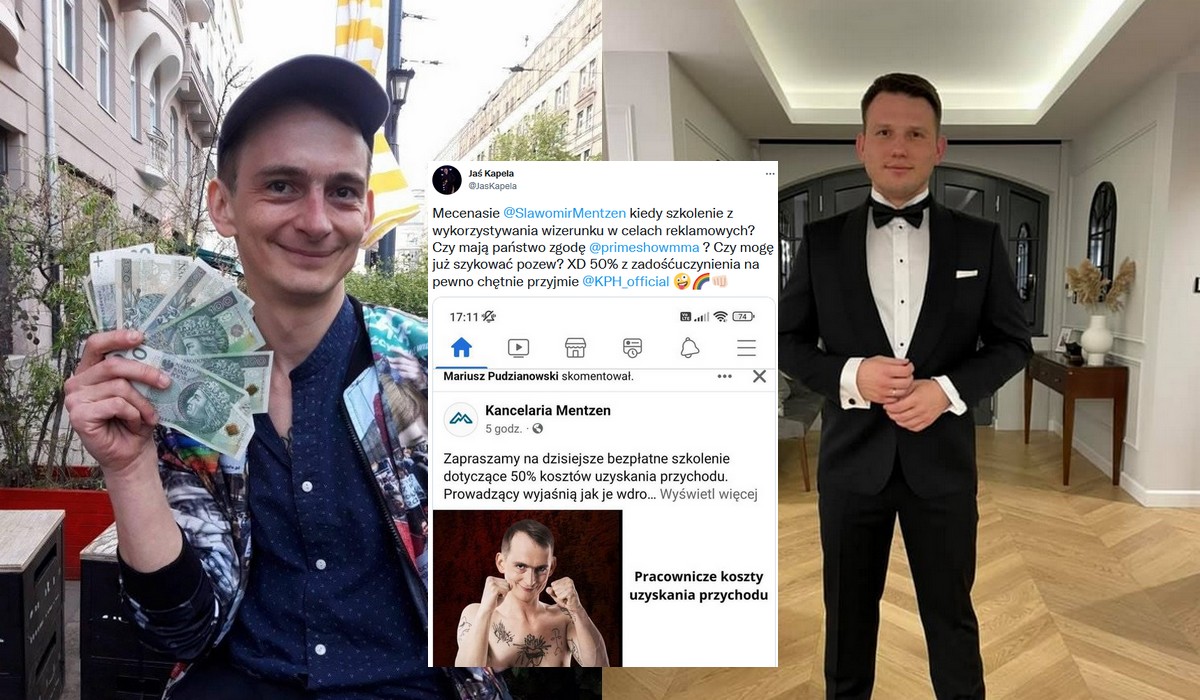 Mentzen piracko użył zdjęć Jasia Kapeli do reklamy swojej kancelarii, Kapela zapowiada, że chce odszkodowania