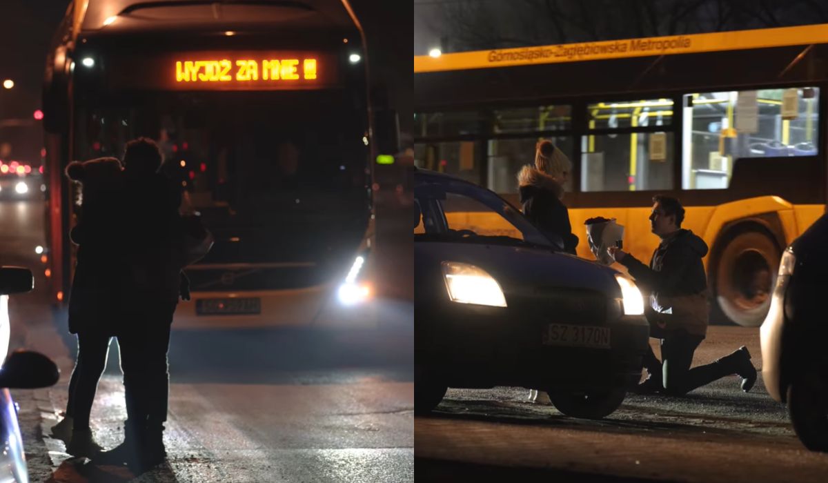 Gliwice: kierowca oświadczył się swojej dziewczynie komunikatem na autobusie
