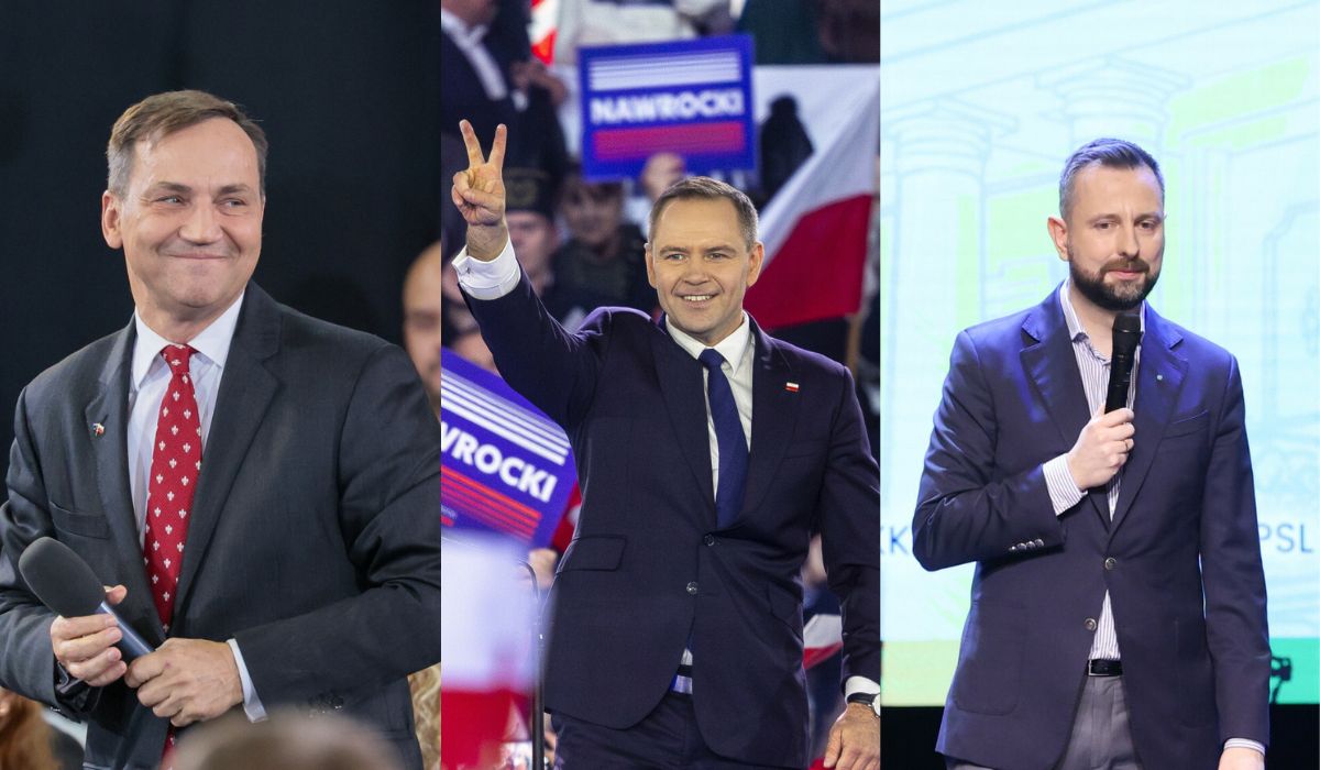 Nawrocki wciąż liderem rankingu zaufania, ale ze spadkiem. Goni go Sikorski
