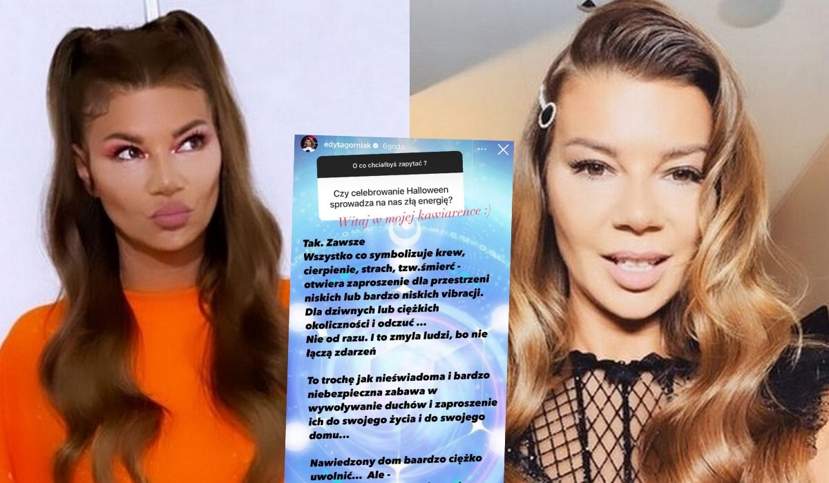 Przedwieczna Edyta Górniak ostrzega przed świętowaniem Halloween, bo to złe wibracje, demony i takie tam 
