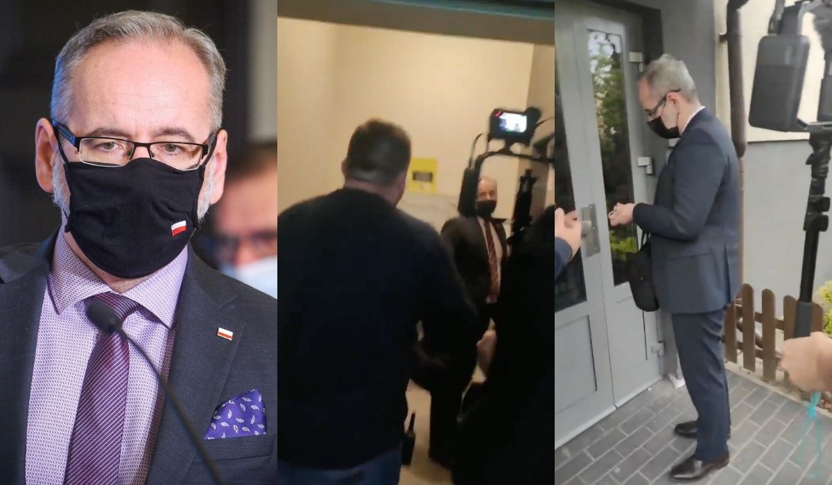 Jakieś łobuziaki nachodzą ministra Niedzielskiego w domu i pytają o sens obostrzeń