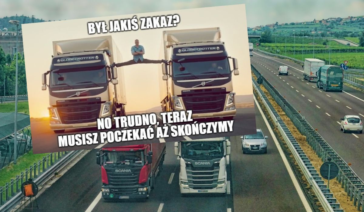 Policja przyznaje, że zakaz wyprzedzania dla ciężarówek jest powszechnie ignorowany