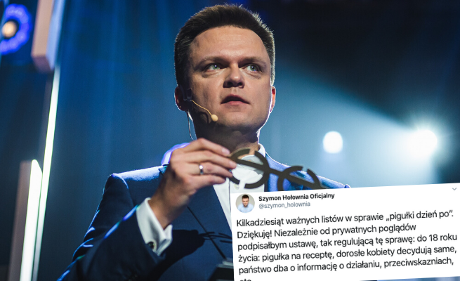Hołownia zmienił zdanie w sprawie pigułki "dzień po", bo dostał "kilkadziesiąt ważnych listów"