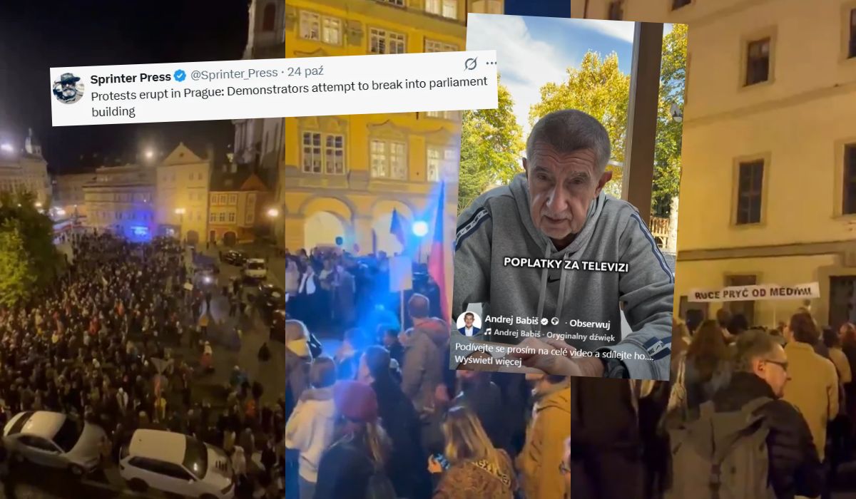 Czesi protestują przeciwko upolitycznieniu mediów publicznych, od tłumów przeciążyły się sieci komórkowe