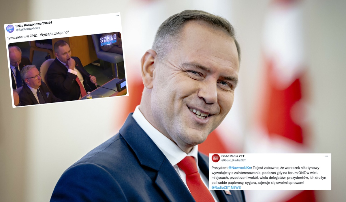 Nawrocki przekonuje, że nie chce rzucić snusów, ale gdyby chciał, to by rzucił, bo ma bardzo silną wolę