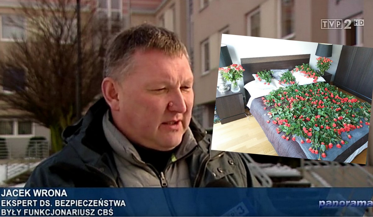 Gwiazdor TVP obsypał łoże małżeńskie setkami róż z powodu rocznicy