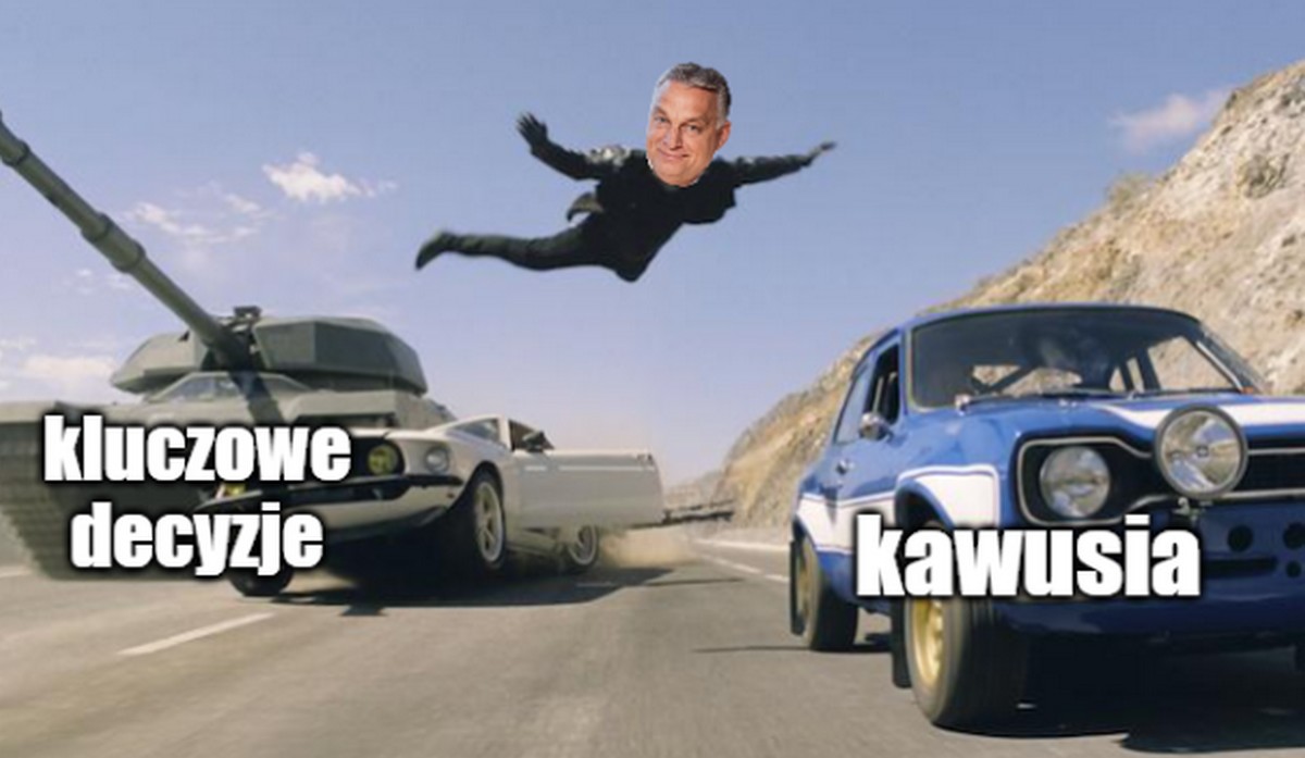 Orban podczas głosowania wyszedł na pilną kawę za namową Scholza