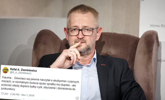 Ziemkiewicz o wypluciu hostii: gówniarz się naczytał o czarnych mszach. W normalnym świecie ojciec sprałby mu dupsko