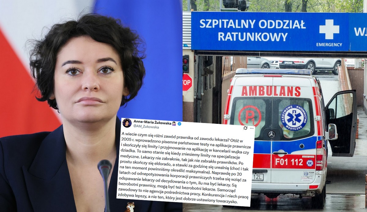 Anna "Wanna" Żukowska z propozycją utemperowania lekarzy tak jak utemperowano prawników