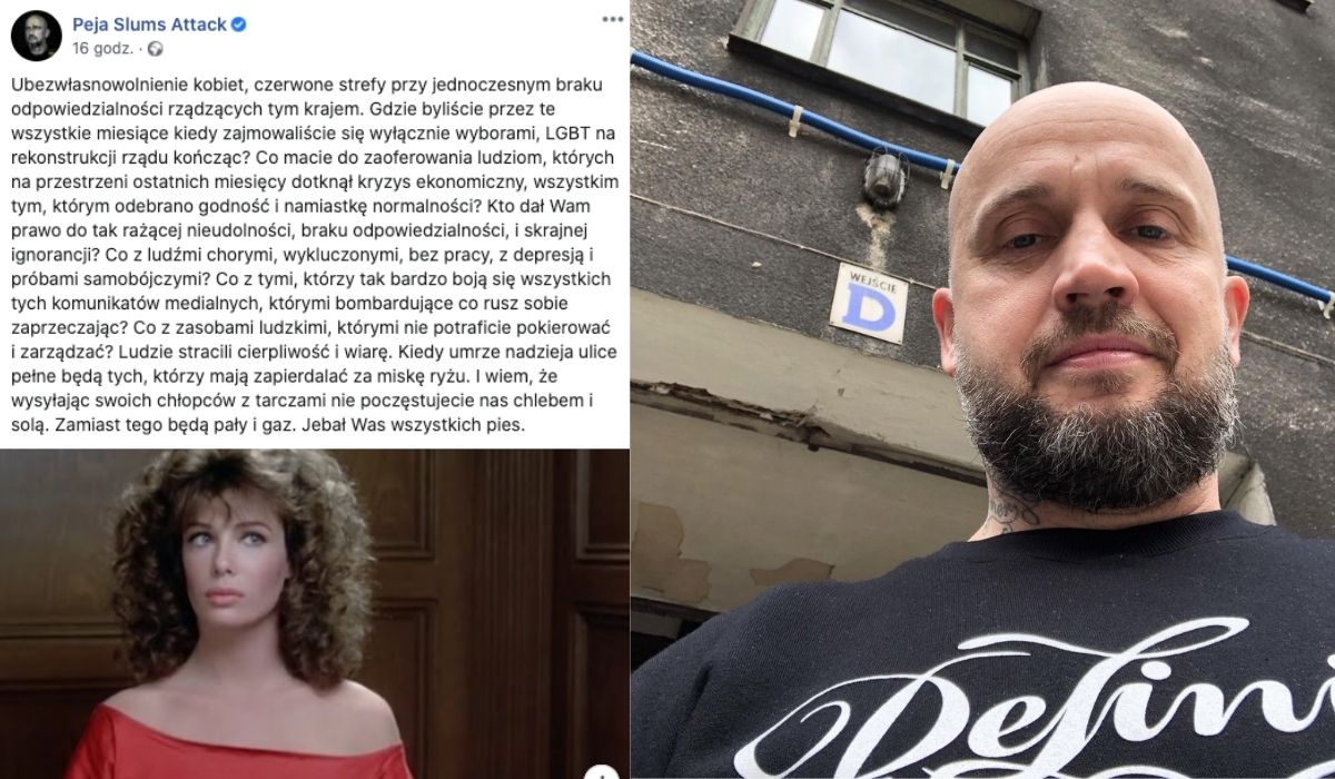 Rychu Peja ma wątpliwości co do polityki społecznej rządu: "je*ał was wszystkich pies"