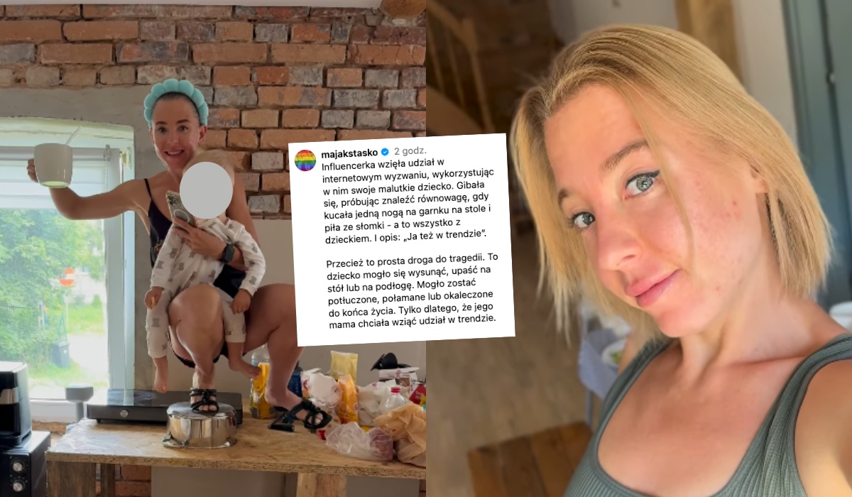 Influencerka zaryzykowała życiem dziecka, żeby wziąć udział w trendzie z garnkiem