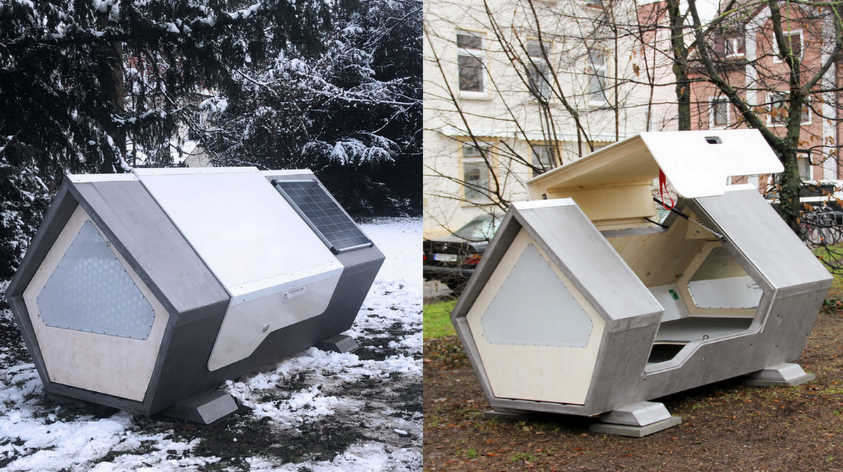 Niemcy: Miasto Ulm zainstalowało kapsuły, w których bezdomni mogą się bezpiecznie wyspać