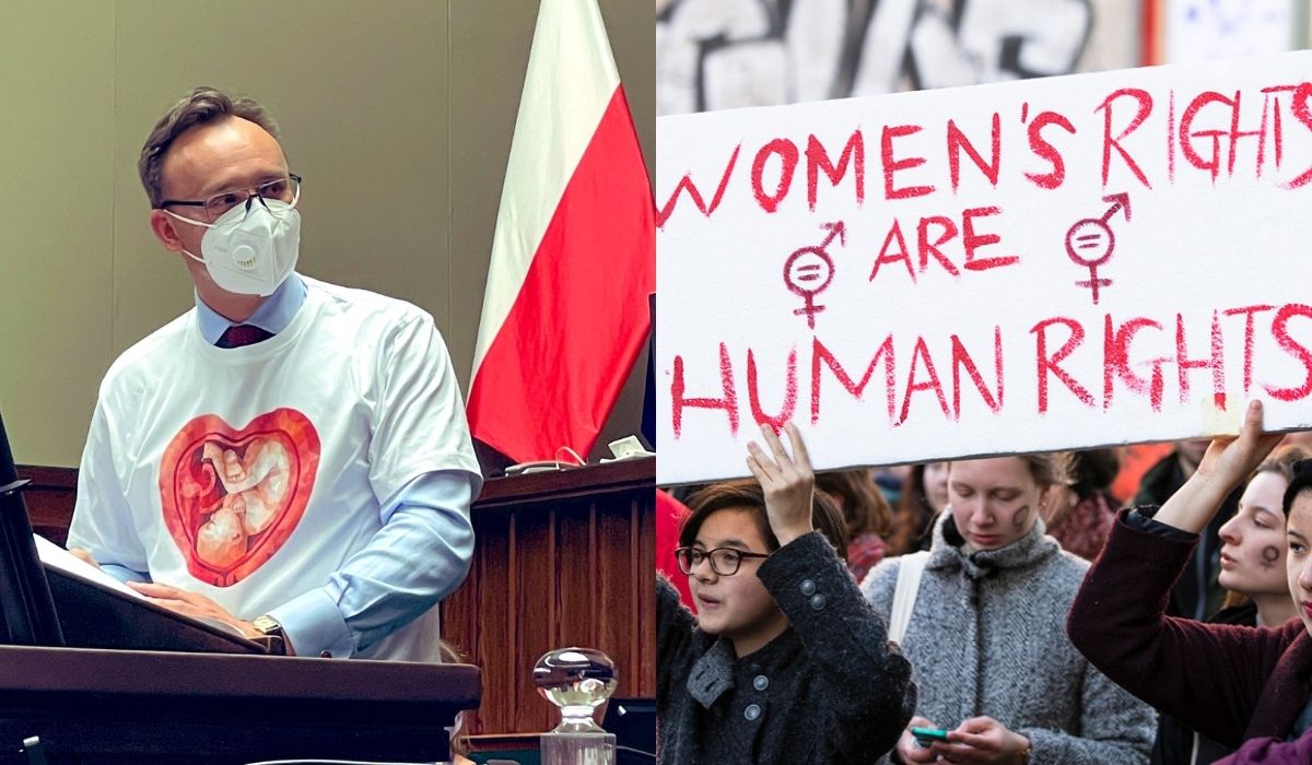 Parlament Europejski: dostęp do aborcji jest prawem człowieka, RPD wystąpił w płodokoszulce