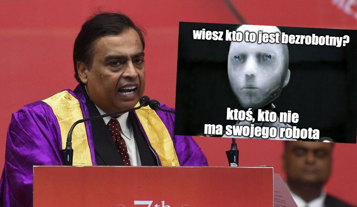 Indie: Ambani zapowiada AI w każdym telefonie, połączeniu, rozmowie i domu