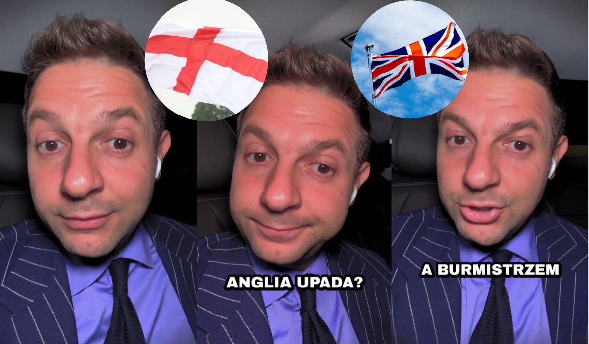 Patryk Jaki znowu nabrał się na fejka albo coś poplątał, myśli, że w Wielkiej Brytanii jest zakaz flag