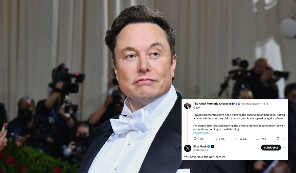 Musk znowu ma kłopoty za wpis uznany za "antysemicki" przez Biały Dom i reklamodawców