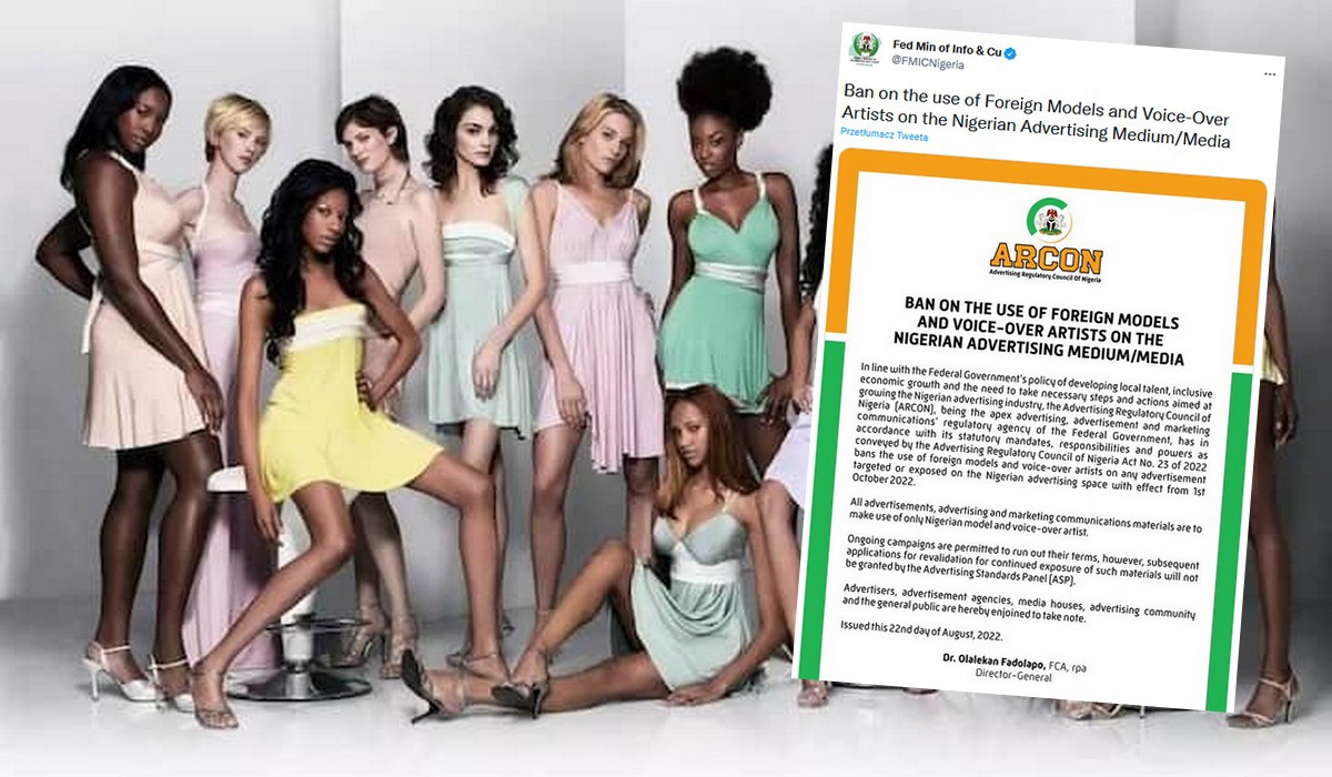 Nigeria ogłosiła, że nie będzie zatrudniać modeli i aktorów spoza kraju, ma to wzmocnić promocję rodzimych talentów